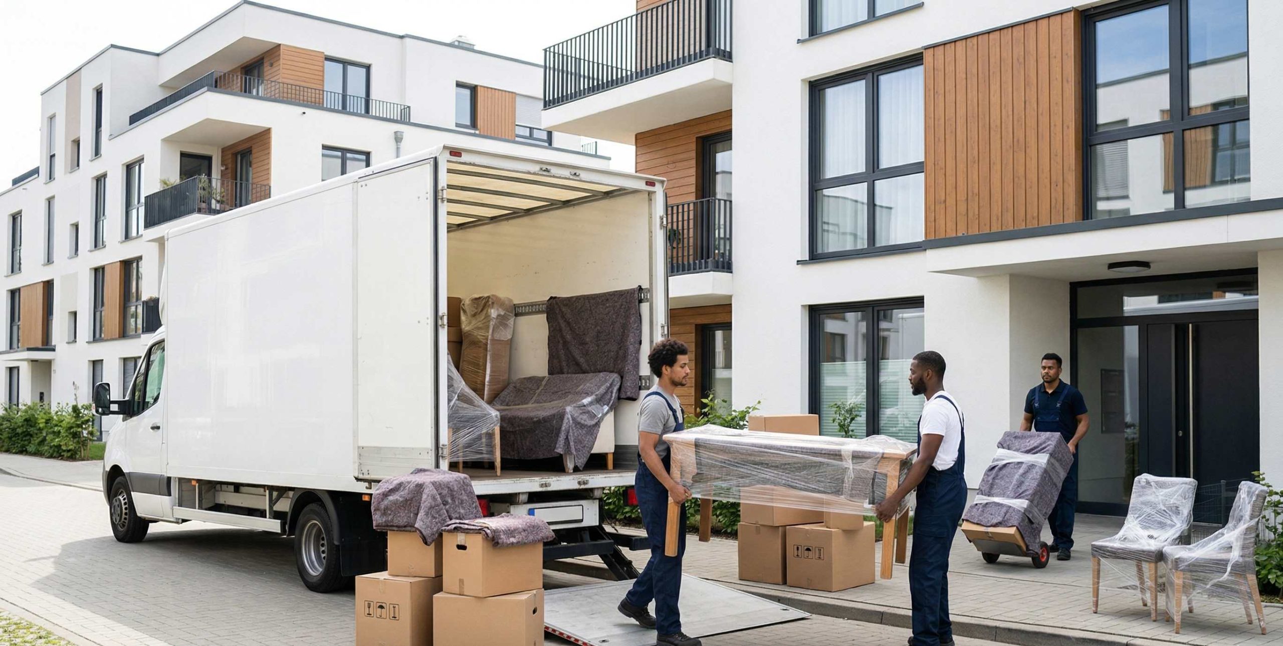 Déchargement de meubles protégés lors d’un déménagement à Guyancourt