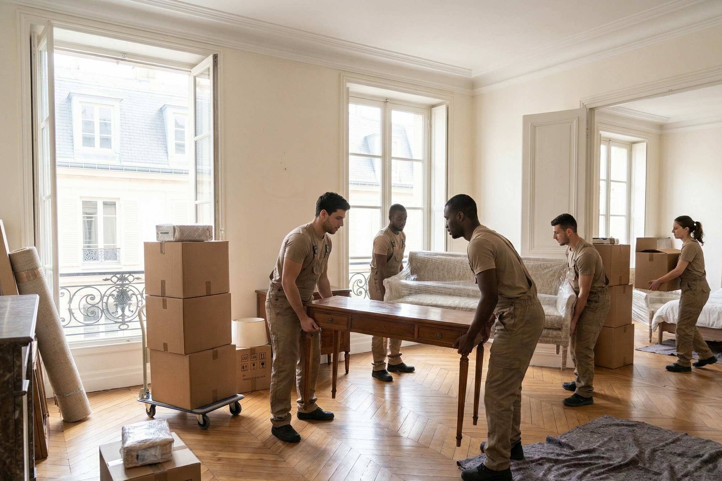 Déchargement rapide lors d’un déménagement urgent à Versailles