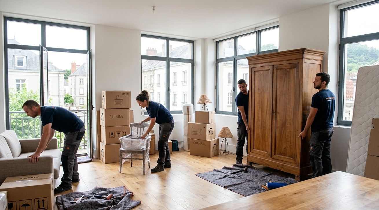 Installation de meubles dans un logement en Ille-et-Vilaine