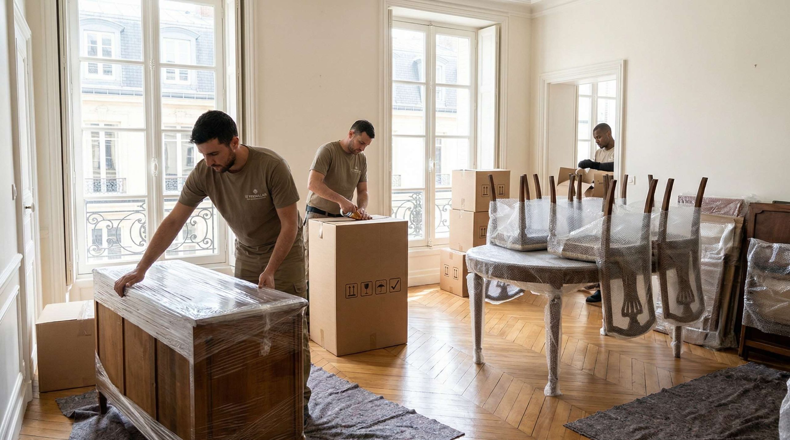 Préparation des meubles pour un déménagement à Versailles